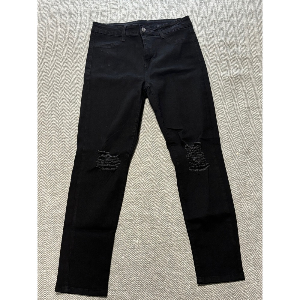 SHEIN Black Ripped Skinny Jeans Women's‎ Size L